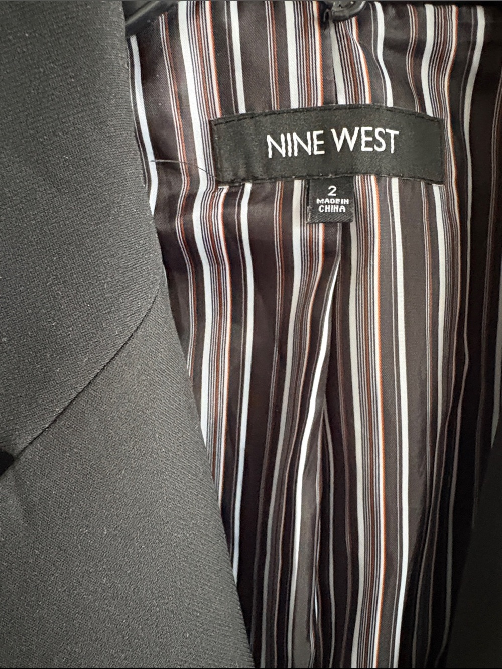 Nine West Black Women's Tailored Blazer - Picture 2 of 4